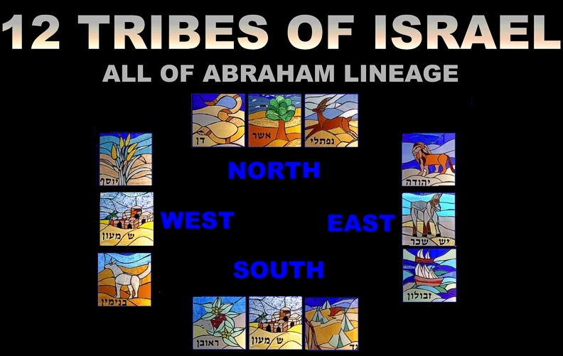 12 tribes of Israel, all of Abraham lineage