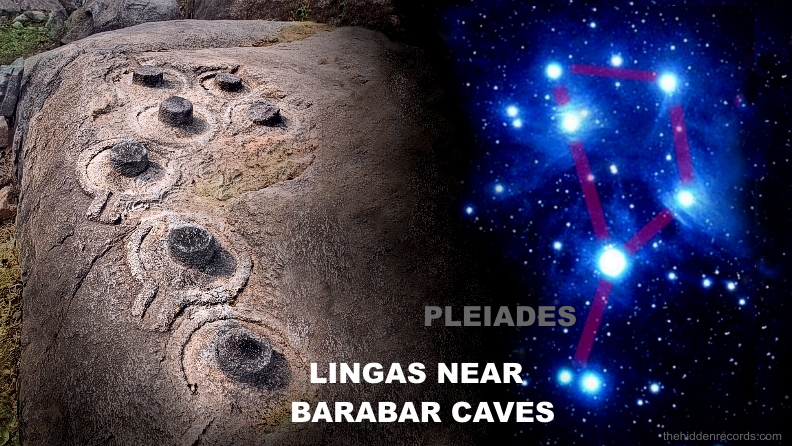 Barabar Caves Lingas alignment to the Pleiades and sun star Sol 1