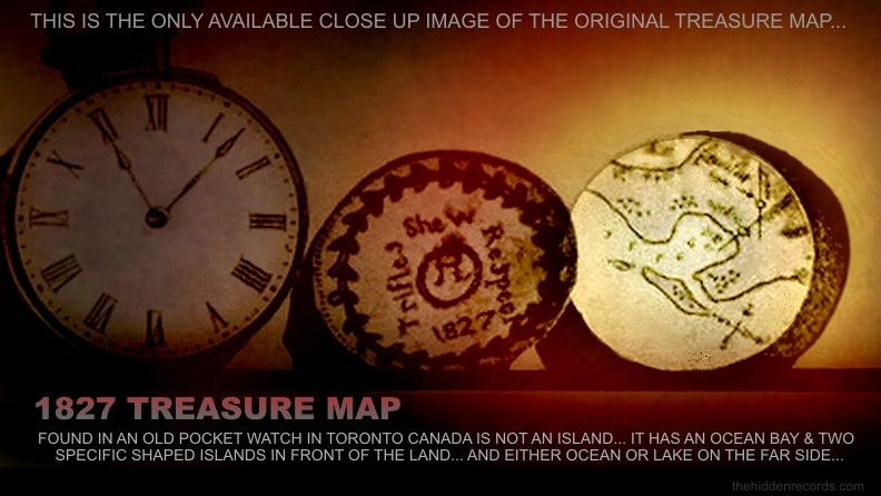 Watch with treasure map