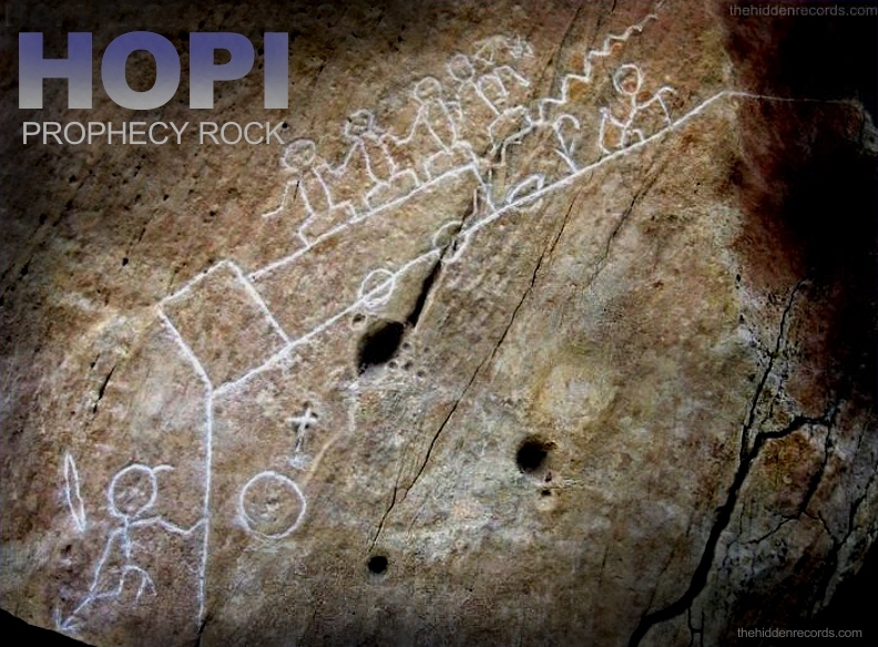 Hopi prophecy rock trinity