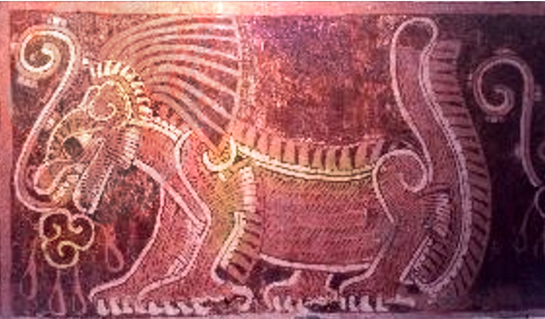 Jaguar mural Palace Atetelco Teotihuacan trinity