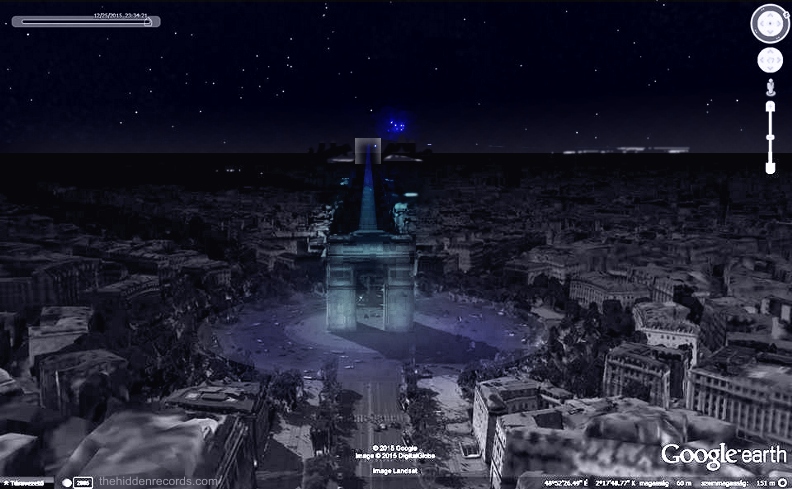 Paris above as seen from 25th December