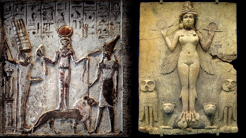 Qetesh stela Egypt Sumer Ishtar