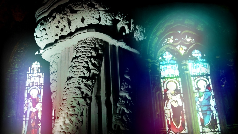 Rosslyn Chapel - Tree of Life pillar