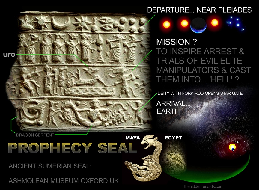 Sumerian prophecy seal - Ashmolean Museum Oxford - Pleiades