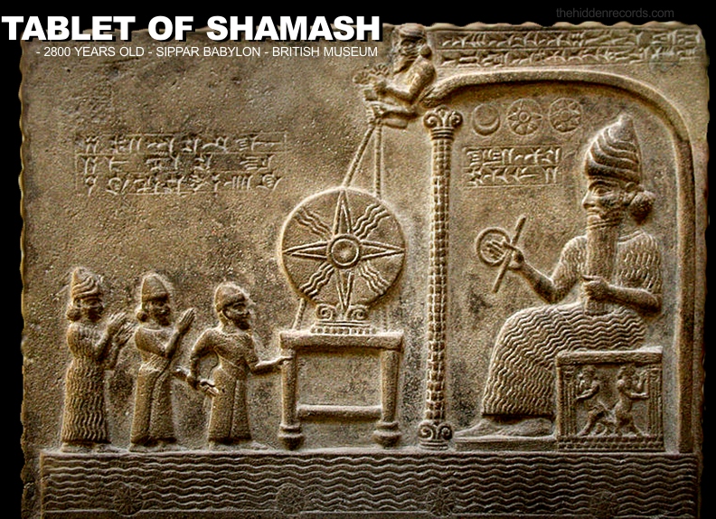 Interpretation of Tablet of Shamash from the british library