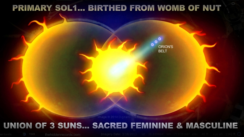 The birthing of a sun, Primary Sol 1... birthed from the womb of Nut