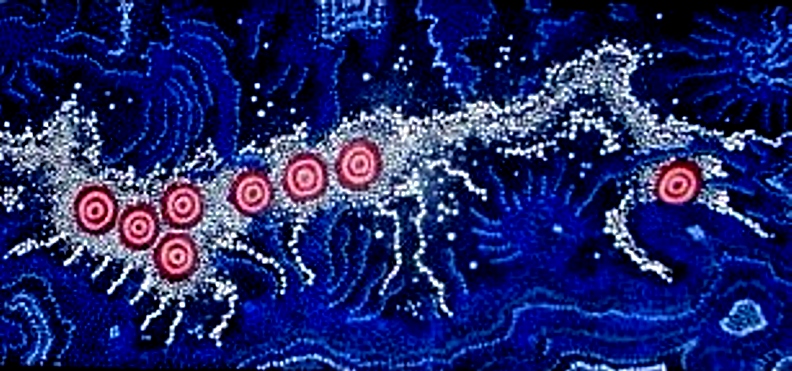 Gosford Kariong Pleiades star map menes symbol