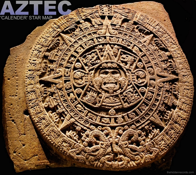 Aztec Calendar interpretation - Orion's belt and sword, Pleiades and Sol 1