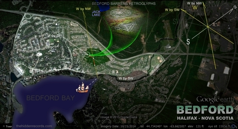 Bedford Barrens Map with Leg of the Bull
