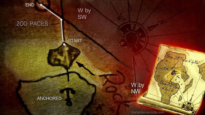 geometrically placed position on rock shape that has a sacred shape