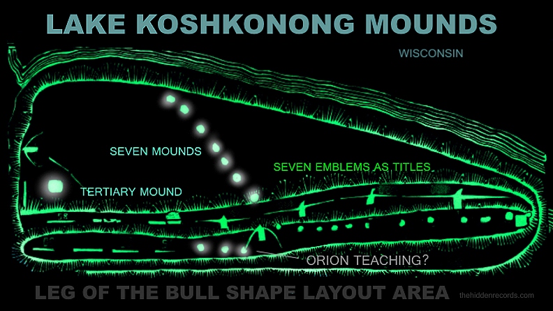 Cahokia Pleiades star map