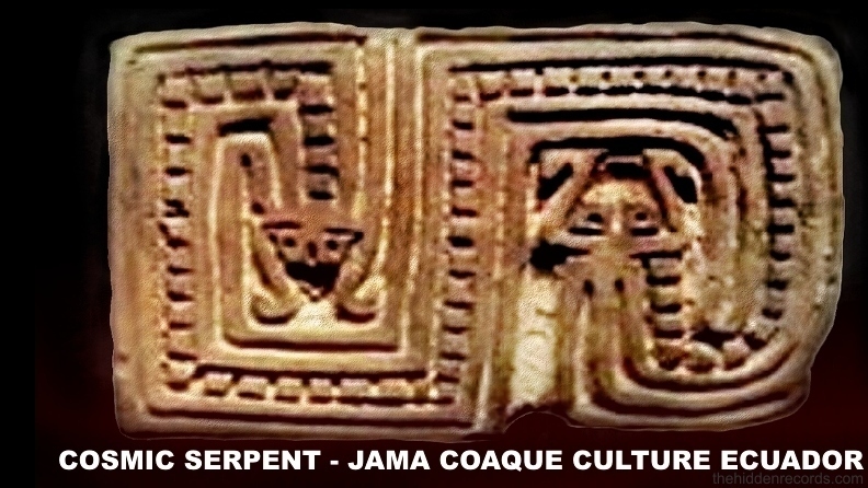 Cosmic serpent omega - Ecuador Jama Coaque culture