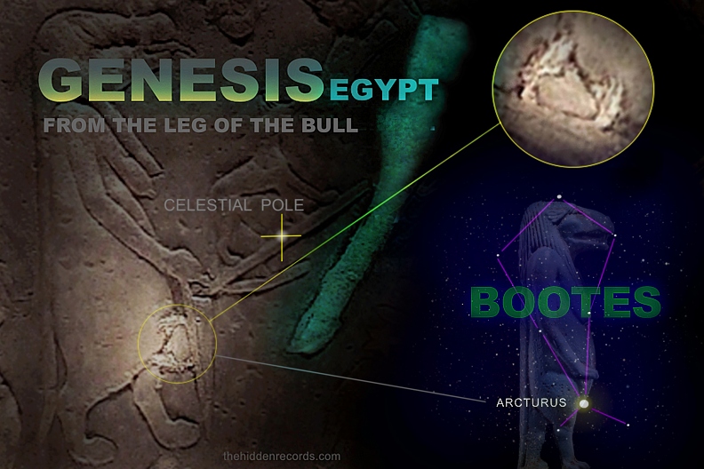 Dendera - Celestial pole and Bootes right at the base of the belly of Taweret