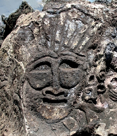 Easter Island sun god