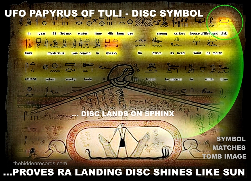 Egypt Tuli UFO papyrus