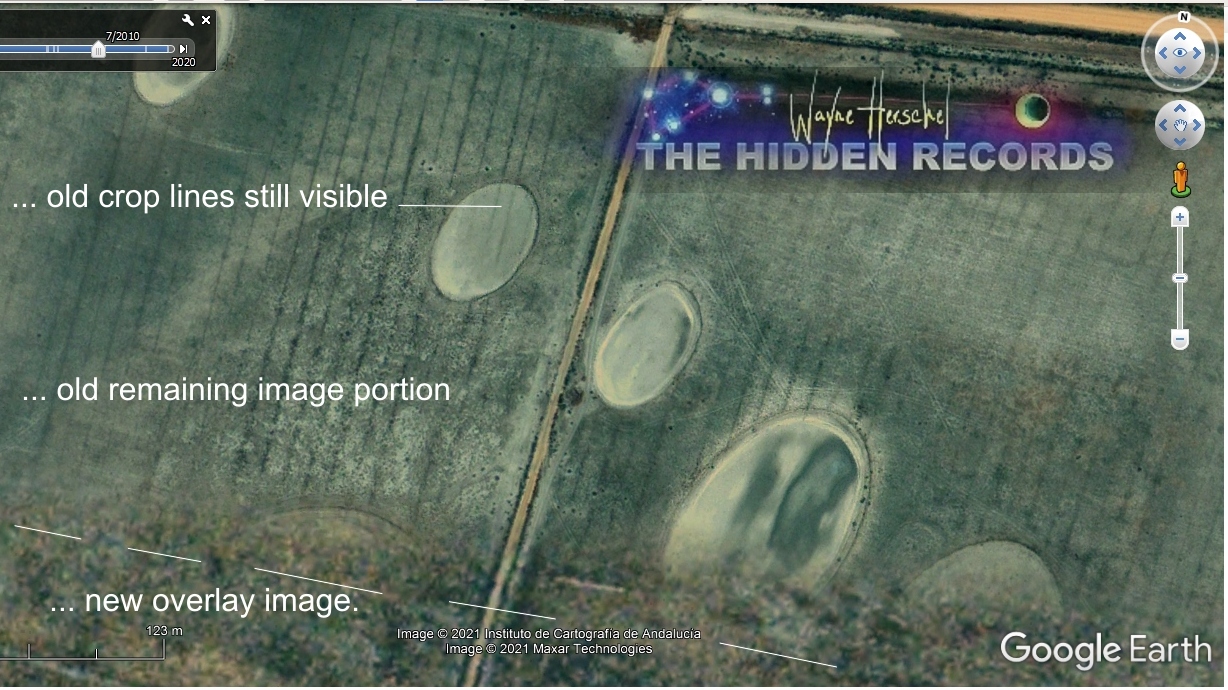 Alien crop circle proof that it indented the earth