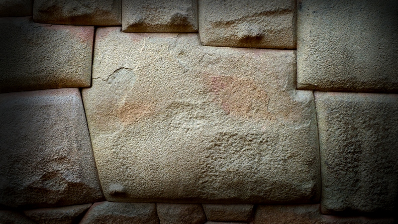 Inca stone blocks with precise cutting