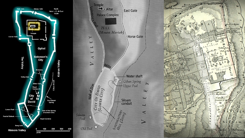 City of David map matching Taurus hoof