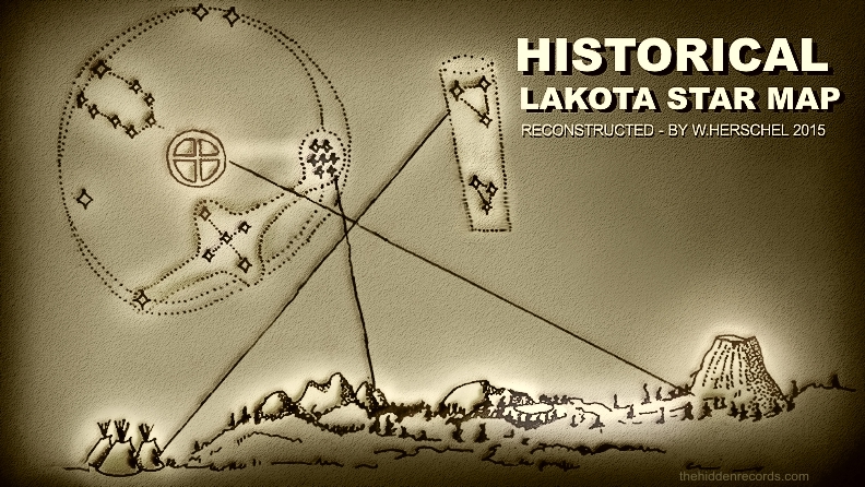 Historical Lacota star map
