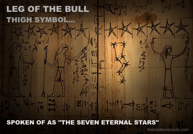 THE LEG OF THE BULL IN TAURUS SEVEN STARS