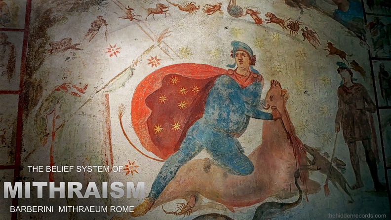 Mithras Bull Pleiades Star Map