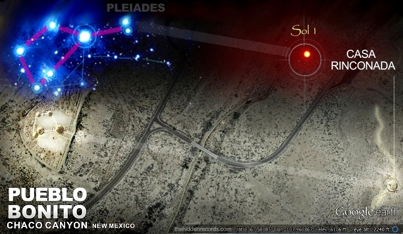 STAR MAP CHACO CANYON - NEW MEXICO USA