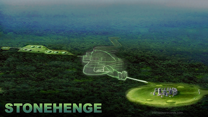 Stonehenge Pleiades interpretation - Knight landmark pointing the way