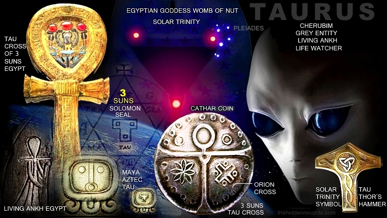 Taurus - Cherubim grey entity living ankh life watcher
